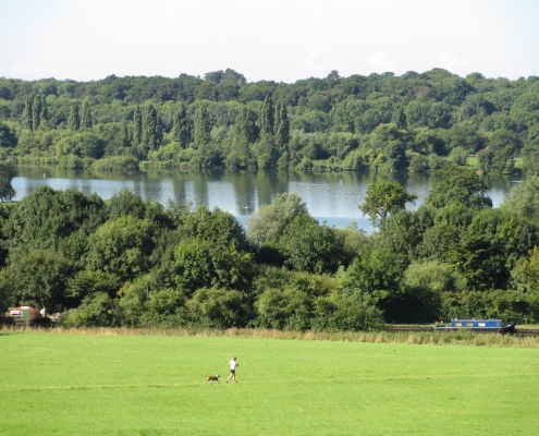 View over the valley from The Old Orchard at Harefield