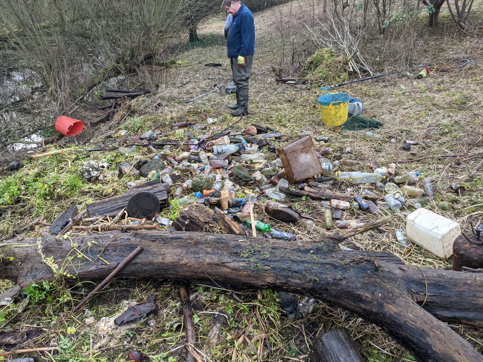 Conservation work at Harmondsworth Moor