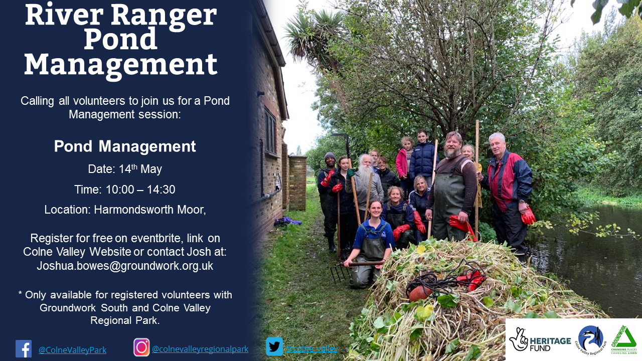 River Ranger Pond Management at Harmondsworth Moor