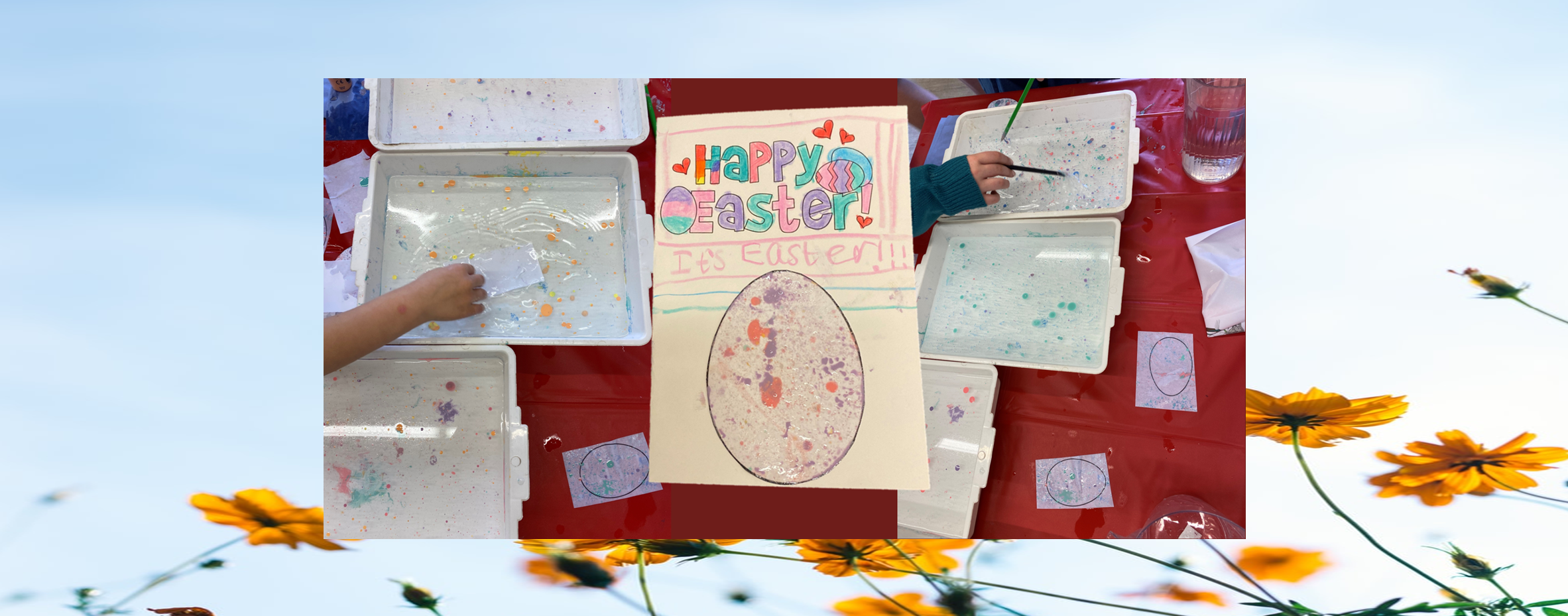 Easter Card Ink Dipping
