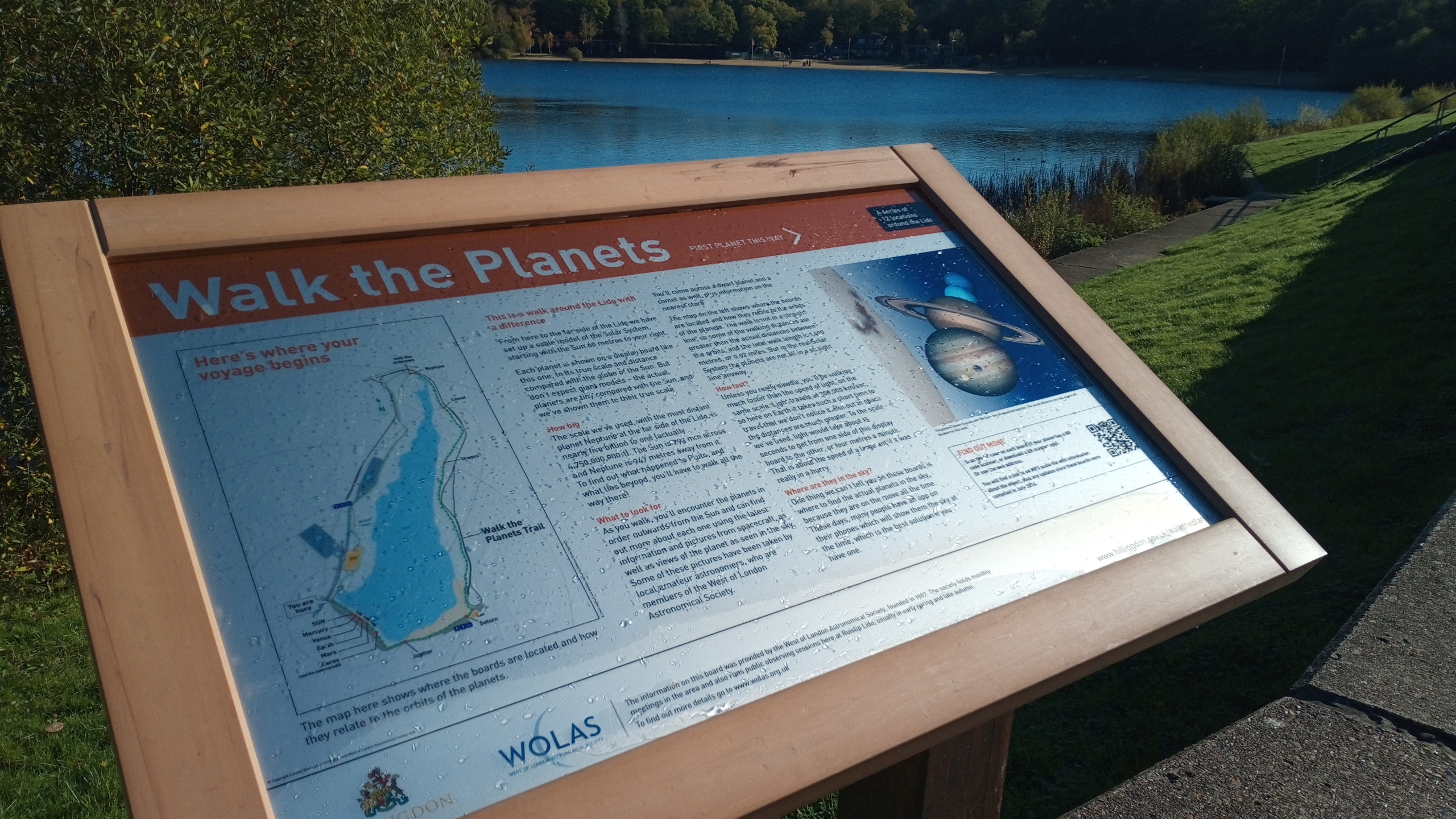 Planets Walk and Talk at Ruislip Lido