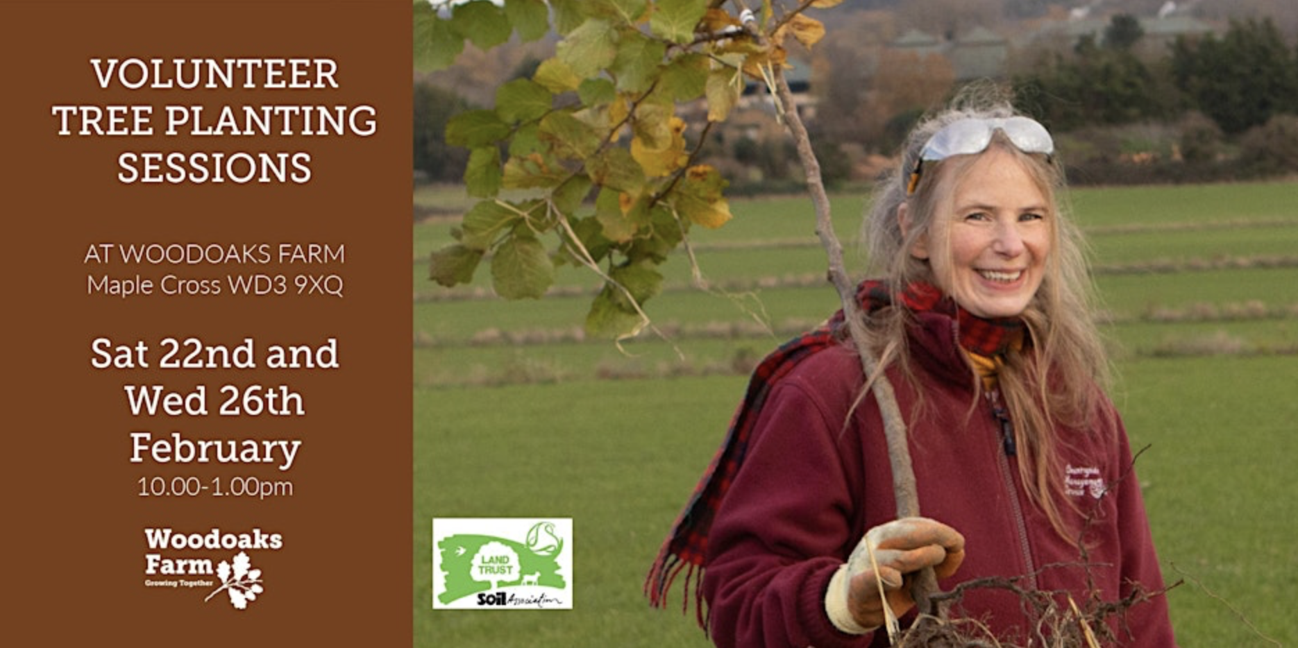 Volunteer Tree Planting Sessions at Woodoaks Farm