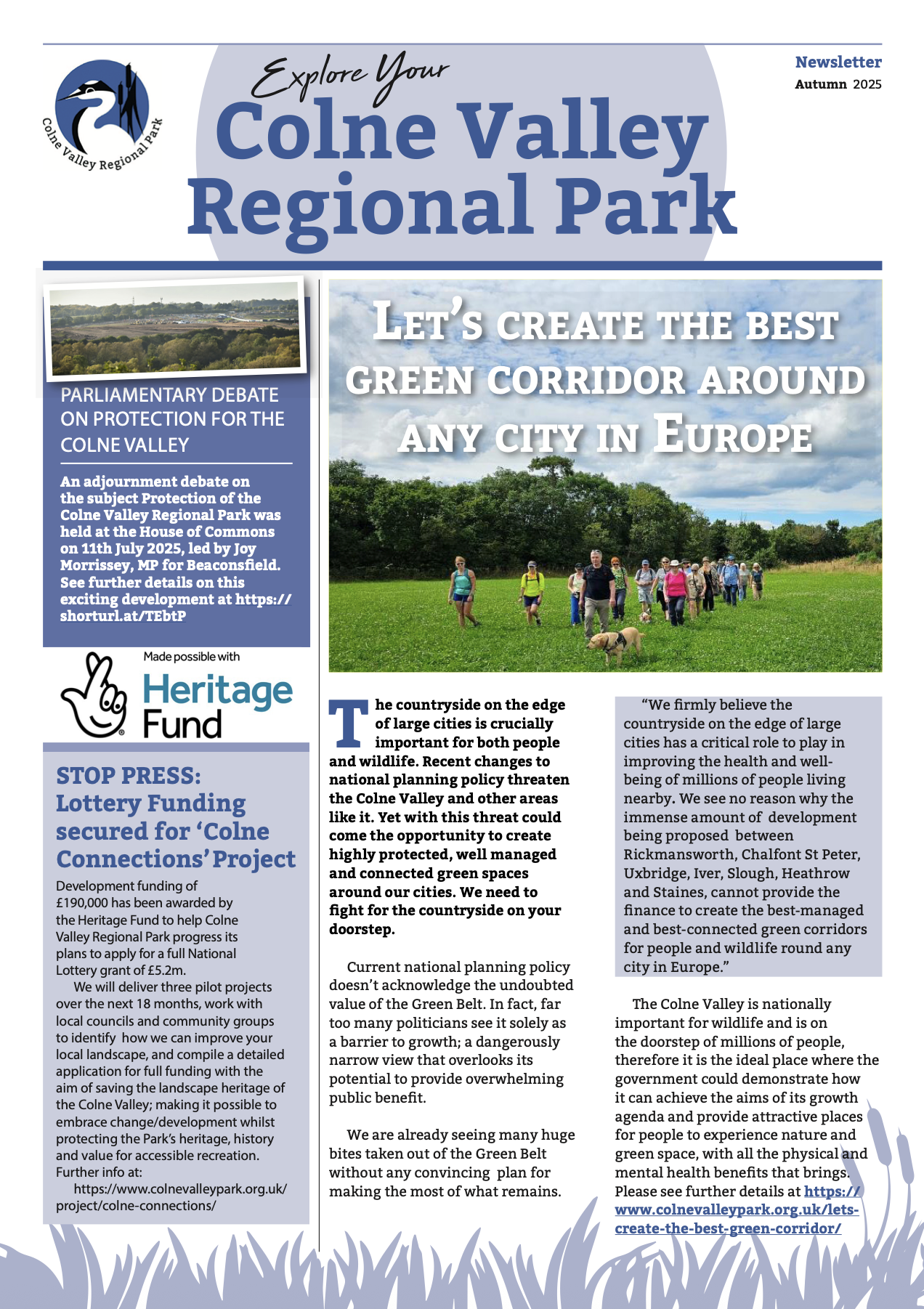Colne Valley Park Newsletter Autumn 25